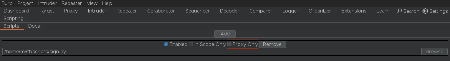 Disable Proxy Only